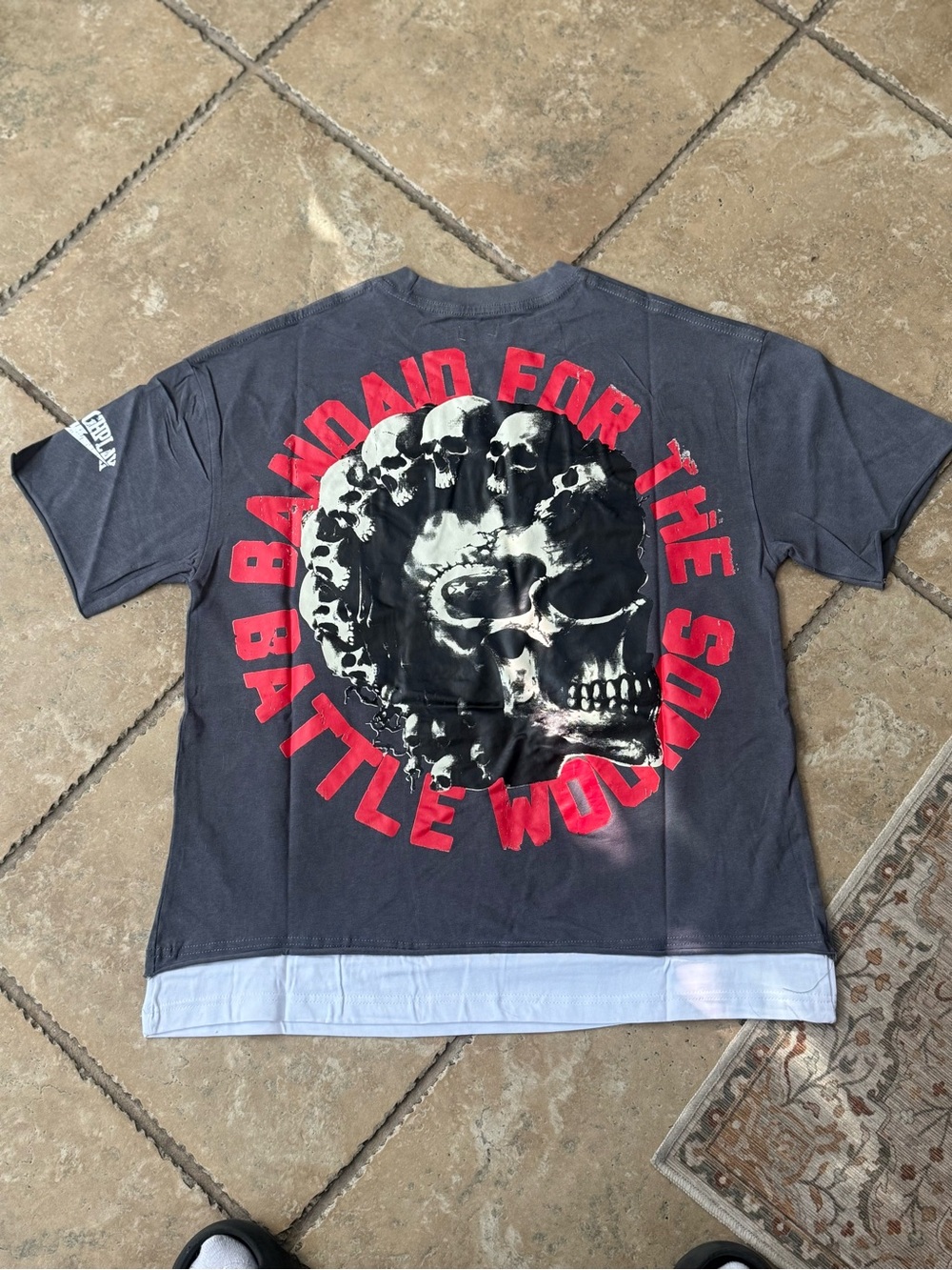 Grey Rough Play T-Shirt - Picture 4 of 8